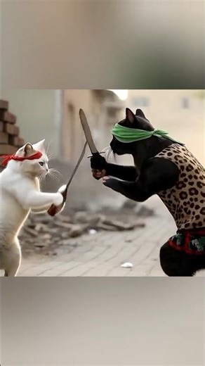 Two Kittens Fights for World Peace