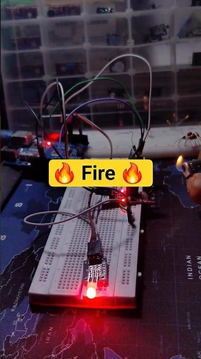 "This Sensor Detects Fire in Seconds! 🔥 Must-Have for Safety Projects"