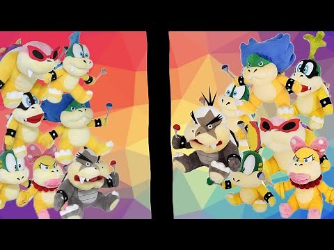 Super Mario All Star Collection Koopalings Plush Comparison! How they are different