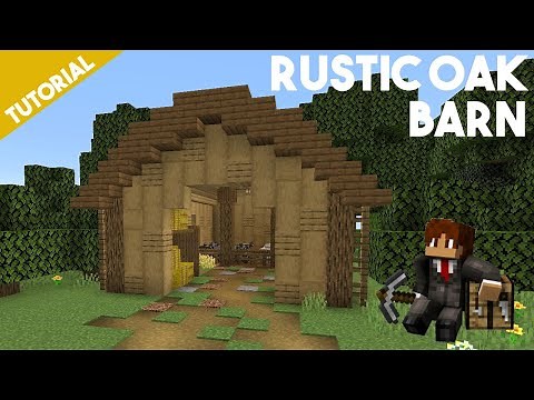 Minecraft: How to Build a Large Rustic Oak Barn Tutorial