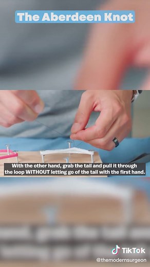 Tutorial sobre el Nudo Aberdeen para Cierre de Piel