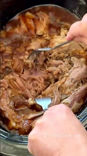 Root Beer Pulled Pork in a Slow Cooker that's Tender, Juicy and so Flavorful!