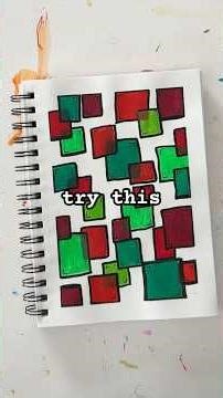 Fun and Festive Art Journaling Idea with Gel Crayons #dailyart #easyart