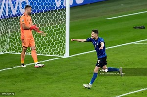 Hasil Euro 2021 - Kunci Sukses Jorginho Eksekusi Penalti: Fokus, Tarik Nafas Perlahan, dan Shoot - Tribunnews.com