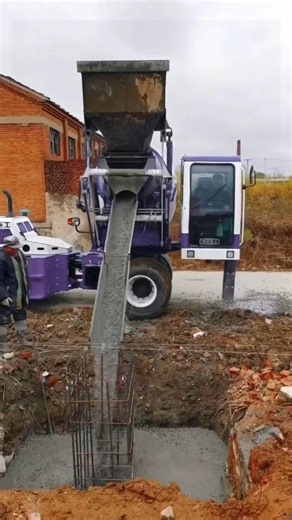 Haitian Concrete Mixer Truck in Action |Mobile Mixing Plant Power #constructionequipment #viralvideo