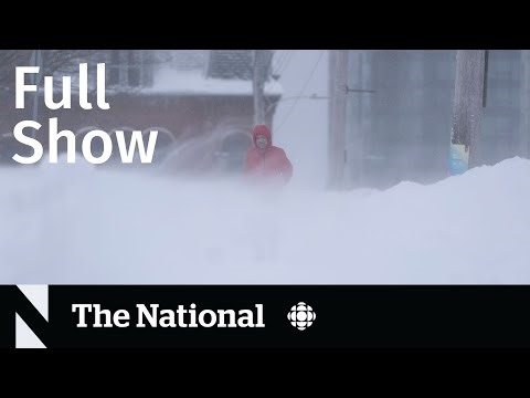 CBC News: The National | Winter storm buries Atlantic Canada