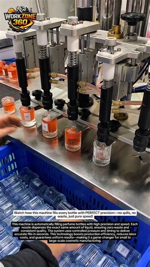 This Machine Fills Perfume Bottles in Seconds 🤯💨 #Automation