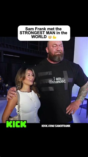 Sam Frank met the STRONGEST MAN in the WORLD 🤯