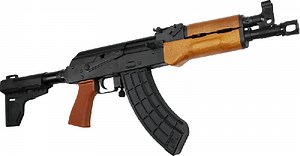 Century Arms Enhanced VSKA Semi-Automatic AK-47 Pistol 10.5" Barrel 7.62x39 30rd - W/ Shockwave Brace - Wood Furniture - HG6573-N