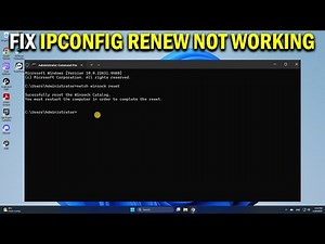 How To Fix IPconfig Renew Not Working, No Operation Can Be Performed - Easy Fix