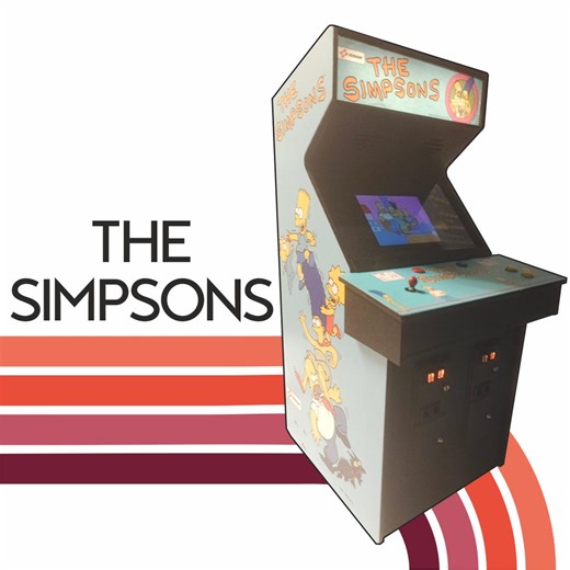 Miniature Functional Simpsons Arcade Machine Cabinet 1/6 Scale 12 Inches - Etsy Australia