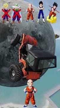 Dragon Ball Z - SSJ Blue Over Moon - Artemis II #beamng #moon #dragonball #vegeta #goku #shorts