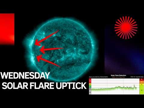 Solar Flare activity on the increase with active areas turning in view. Earthquake uptick.