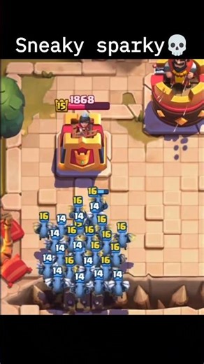 SNEAKY SPARKY 💀 in clash royale