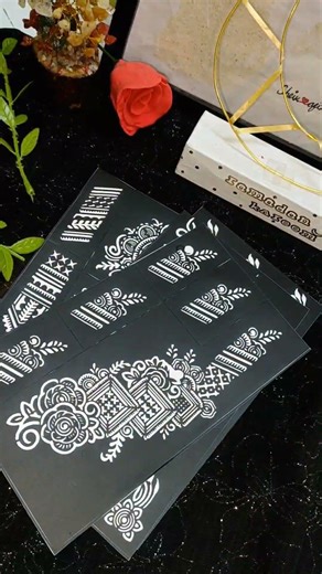 Finally😃I bought Ramzan Mehandi Stencil 💅 #asmulticreativity