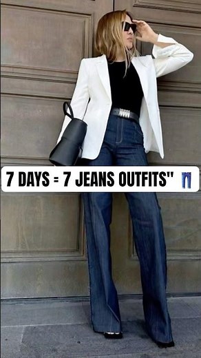 7 Days, 7 Summer Outfit Ideas With Jeans | Aesthetic Style Guide 2026 👖#short #trending