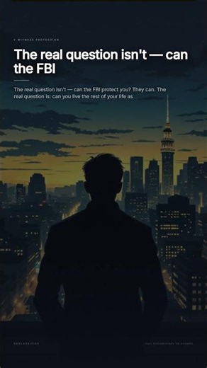 Can You Live as a Ghost? The Brutal Truth of Witness Protection