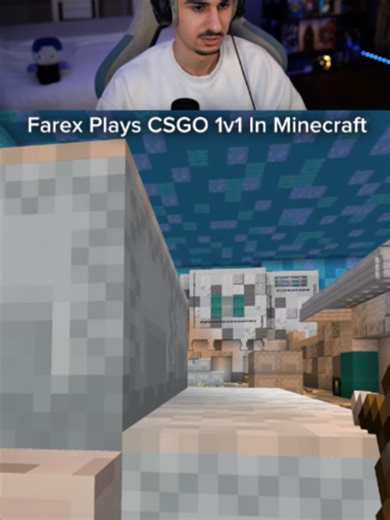 CSGO 1v1 in Minecraft #minecraft #Farex #csgo #donutsmp | minecraft
