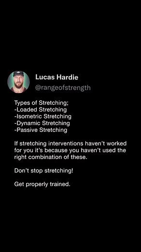 If you’ve only used passive applications of stretching, it indicates that you haven’t truly applied it effectively. #stretch | Range Of Strength