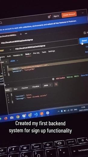 Creating Your First Sign-Up Functionality in Backend Development