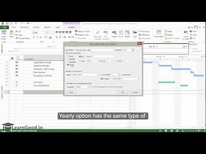Microsoft Project 2013: Creating Recurring Tasks - Part 14 of 55