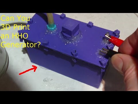 HHO Generator that's 3D Printed, will it work? - 12v 7 plate design