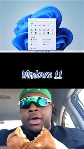 My Reaction to Every Windows (Meme) 😂 #windows #windows10