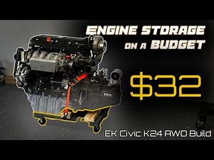 Budget DIY: Engine Storage Cart for $32 Using Harbor Freight Hack