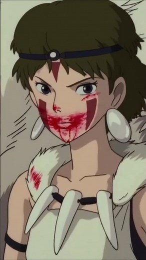 🐺 The princess raised by wolves who declared war on humans #anime #otaku #studioghibli #netflix