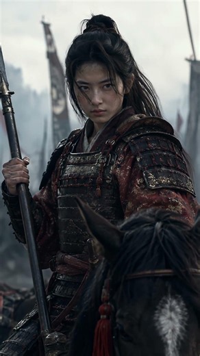 Tomoe Gozen, The Warrior of the Genpei War - More info in the description #japan #historyshorts