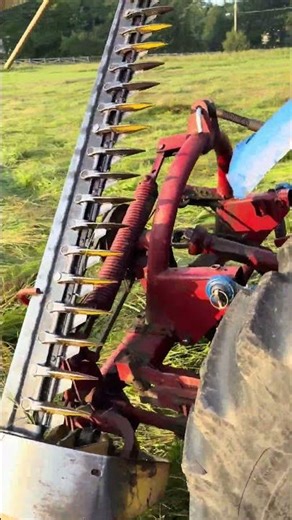Walk around video of long 445, hooked up to new holland 451 sickle mower