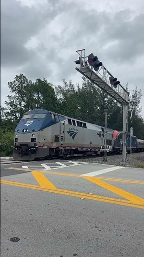 ZOOM! Goes the 78 MPH Amtrak Floridian Past Pratt Whitney Road