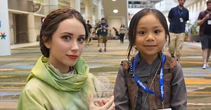Young Jyn Erso delivers shocking message to Princess Leia at 2017 Star Wars Celebration