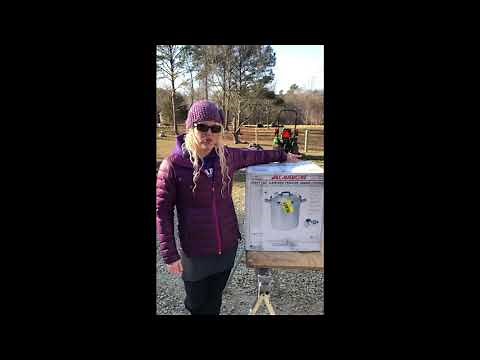 The unboxing of the All American Pressure Canner Model 941 the 41 1/2 quart canner