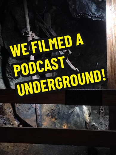 We did something super unique for this week's podcast episode! We recorded the show entirely underground! This is an episode you will not want to miss! #HistoryBelowThePines @Big Thunder Gold Mine