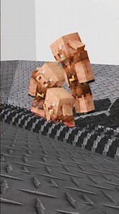 Minecraft Piglin on a Shredder Machine #shorts #minecraft #minecraftshorts