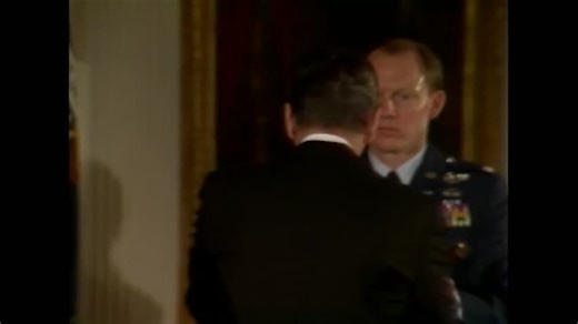 Pres. Reagan honors the Andrew Goodpaster at Medal of Freedom Ceremony - 1984, Washington, D.C., United States of America