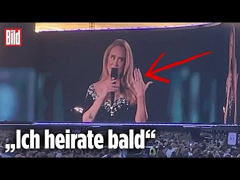 Während ihres Konzerts in München: Adele bestätigt ihre Verlobung