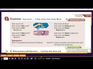 Touchstone 1 unit 8 lesson B things to buy