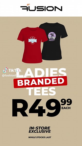 Ladies Branded Tees on Sale for R49.99