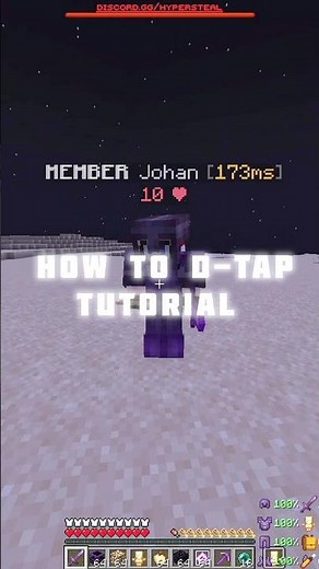 How to d-tap tutorial #minecraft #mincraftpvp #tutorial #gaming