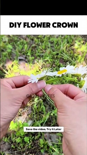 DIY Daisy Flower Crown 🌼#FlowerCrown #DIYFlowerCrown #DaisyCrown