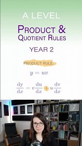 Product & Quotient Rules | A Level #ALevelMaths #MathsRevision #Shorts