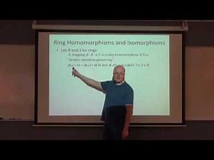 Abstract Algebra, Lec 27B: Factor Ring Calculations (with Mathematica), Ring Homomorphism Properties