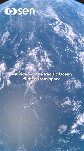 9.7K views · 259 reactions | 4K video of the Pacific Ocean filmed from space ️ #earthfromspace #satellites #satelliteimagery #earthfromabove #pacificocean #worldocean | Sen | Facebook