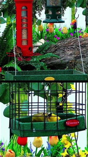 These goldfinches are impossibly beautiful #nature #birds