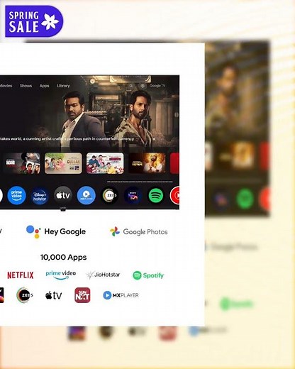 Lumio Vision 7 139 cm (55 inches) 4K Ultra-HD Smart QLED Google TV FTW3-ADSG