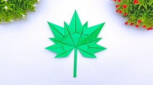 27K views · 143 reactions | Leaves Craft | DIY Quick Paper Maple Leaf Making | How To Make Tropical Leaf | Paper Leaves Easy Paper Leaf - great Fall Room Decor DIY #PaperLeaves #PaperMapleLeaf #EasyPaperFlowerLeaf | Entertaining Arts | Facebook