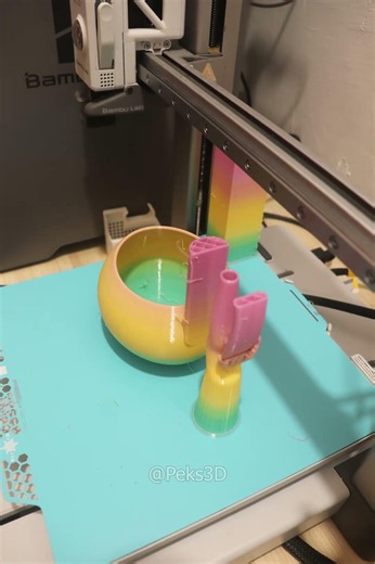 3D Print Timelapse: Musical Note Vase 🎵🏺 | Creative Planter (Bambu Lab P2S/A1/X2D/X2C/H2D/H2C)