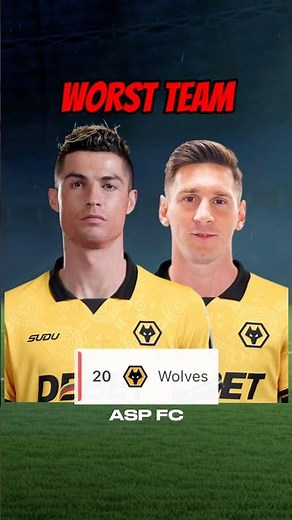 I added Prime Ronaldo and Prime Messi to the WORST team in the world!